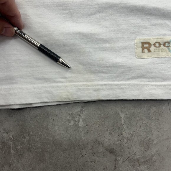 Vintage Rocawear Graphic Tee Mens 2XL XXL y2k Ringer Embroidered Hip Hop Rap - Picture 9 of 12